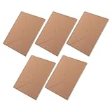 LOORGVEL Faltbares Kleiner Fotoalbum Im Akkordeon Format aus Kraftpapier – 5 Stück Erinnerungsalbum für Reisen und Hochzeit Selbstgemacht Scrapbook mit Flexiblen Einsteckkarten