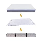 WORKKOOL Vakuum-Matratzentasche zum Umzug, vakuumversiegelte Beutel für Matratzenaufbewahrung, Schaumstoff-Matratzentasche mit Reißverschluss(für Matratze 180 * 200cm)