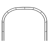 Rosenbogen Metall Stabil Gartenbogen aus Pulverbeschichtetem Stahl Wetterfeste mit Rankhilfe Spalier für Kletterpflanzen und Rosen 300 cm Breit