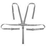 OioTuyi 5 Punkt Gurt Hochstuhl Sicherheitsgurt, Wandelbarer Sicherheitsgurt für Hochstuhl/Kinderwagen, Tripp Trapp Gurt