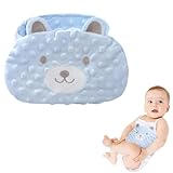 IZIHQA Wärmekissen Baby, 63 * 16 Cm Kirschkernkissen Baby Mit Roten Bohnen Im Inneren, 3D Weich Wärmekissen Mikrowelle(Blau)