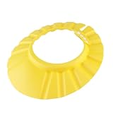 LRXIYODE Verstellbare Ultra-leichte Eva Duschhaube Für Junge Mädchen Wasserdichter Shampoo-augenschutz Elastischer Kopfschutz Ab Hitzebeständig Bis c Gelb Für Baden Und Haarewaschen