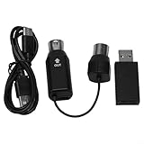 Für MIDI-auf-USB-Schnittstellenkabel-Adapter, kabelloser 5-poliger USB-Schnittstellen-Adapter, Tastatur mit extrem niedriger Latenzverbindung