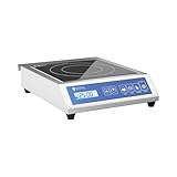 Royal Catering RCIK-3500GP Induktionsplatte Induktionskochplatte Induktionskocher Induktionskochfeld Gastro Touchdisplay 60-240 °C