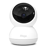 Alaga Security Indoor Cam 3K Überwachungskamera Innen, WLAN, Schwenkbar, Kameraüberwachung Innen (32G Speicherkarte)
