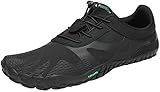 SAGUARO Barfußschuhe Herren Damen Traillaufschuhe Outdoor & Indoor Training Fitnessschuhe Wander Wald Strand Straße Laufschuhe Walkingschuhe Schnell Trocknend Badeschuhe, Öl Schwarz, 44 EU