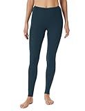 Schiesser Damen Leggings Lange Unterhose - Luxury Baumwolle Unterwäsche, Dunkelblau_181780, 40 EU