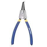 HARFINGTON Sprengringzange, 22,9 cm, externe Sicherungsringzange mit 0,2 cm gebogener Backenspitze zum Entfernen von Ringen, Blau