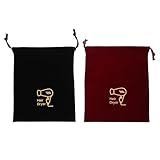 Zerodeko 2 Stück Haartrockner Kordelzugbeutel aus Strapazierfähigem Material Wasserwaschbarer Aufbewahrungsbeutel für Haartrockner und Reise Organizer Platzsparend für Gästezimmer und