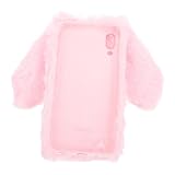 STOBAZA Plüsch Hase Handyhülle mit warmem TPU Boden und funkelndem Kamera Rahmen weiche Schutzschale für das Modell Flauschige Handytasche in Rosa ganzjährige dekorative Handyschale