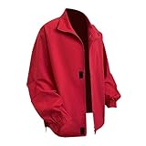 Generisch Herren Revers Sweatjacke mit Reißverschluss Softshelljack Einfarbig Einfachheit Funktionsjacke Ohne Kapuze Männer Arbeitsjacke Sport Outdoorjacke Modisch Atmungsaktiv Freizeitjacke