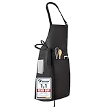 VATERLIEBE Grillschürze Herren – extra lange Bänder & Seitenschlaufen – Kochschürze BBQ fettabweisend – Geschenk für Männer & Grillmeister