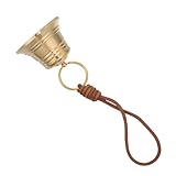 SHINEOFI Vintage Messing Hängende Glocke Klein Metall Türklingel Dekoration für Haus Garten Eingangstür Klare Klangglocke mit Rustikalem Landhausstil
