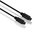 HDSupply TC020-005 Toslink S/PDIF Audio Kabel, optisch LWL, Stecker-Stecker, Ø 5,0mm, 0,50m, schwarz