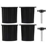 OSALADI Sonnenschirmständer Ersatzteile für Terrassenschirme mit Silikon Lochring und Stopfenabdeckung 6 Stück Wetterfester Schirmständer für Außenbereich