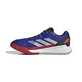 adidas Herren Courtquick Mens Shoes Padel-Schuhe, Lucid Blue/Silver Metallic/Lucid Red, 38 2/3 EU