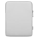 MoKo 9-11 Zoll Tablet Sleeve Tasche Tragetasche Passend für Neue 11 Zoll iPad Air M3, iPad A16 2025, iPadPro 11 M4, Air 5/4/3, iPad10/9/8th Gen, Tab S8/S9 11“, Grau + Weiß
