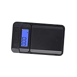 Cabilock 1Stk digitale schmuckwaage gramm Mini-Digitalwaage klein elektronisch digiwaage digitalwaage feinwaage unkrautbrenner hochpräzise Digitalwaage Tasche für Schmuckwaagen Black
