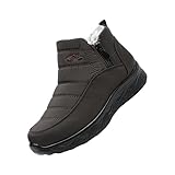 Stiefel für Damen, rutschfest, Outdoor, Wandern, Wanderschuhe, wasserdicht, Stiefeletten, Winterstiefel, gefüttert, Schneestiefel, coffee, 41.5 EU