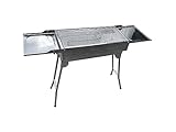 walexo Familien Grill Mangal aus Edelstahl Schaschlik und BBQ Kohlegrill Säulengrill Standgrill (ohne 14 Edelstahlspieße)