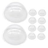 Gatuida 30 Stück Teiliges Klare Kunststoff-halbkugeln für DIY Schneekugel-Ornamente Transparente Bastel-Dome für Weihnachtsdeko Vielseitig Einsetzbar für Festliche Heim Handwerksprojekte