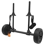 Kajakwagen Abnehmbar Kanuwagen aus Alu Transportwagen für Boote, Kanus, Kajaks und Surfboard 6-28cm Verstellbar mit Zwei 20cm Rädern