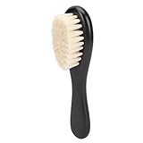 Bartbürste für Männer, Fade Brush Barber, Nackenstaubwedel-Reinigungsbürste, Weiches Haar, Bart-Styling-Reinigungsbürste mit Griff aus Verbundholz für Friseur-Haarschneide-Sets
