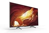 Sony KD-49XH8505 Bravia 123 cm ( 49 Zoll) Fernseher (Android TV, LED, 4K Ultra HD (UHD), High Dynamic Range (HDR), Smart TV, Sprachfernbedienung, 2020 Modell) Schwarz