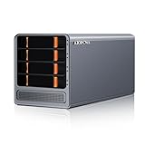 AIOPCWA 3-in-1 NAS Mini PC 4Bay, Core i3 N305, Support 88T(4×22T) 4-Bay Storage, 2 × i226V 2.5GbE LAN, Mini Computer+NAS+Soft Router, HTPC, SMB, 8GB DDR5 RAM 128GB M.2 NVMe SSD
