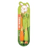 Zahnbürste für Kinder, Karottenförmige Baby-Zahnbürsten, Zahnpflege, Zahnfleisch, manuelle Reinigung zum Zähneputzen, Kleinkinder, 3 Jahren, Mädchen, Babys, Haushalt, Reisen, Badezimmer, Dusche