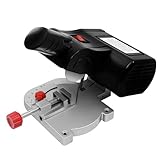 Mini Kappsäge - Gehrungssäge und Tischkreissäge mit 90 W, Hand-Kappsäge 0-45° Einstellbar mit 6000 U/min für Holz und Metall