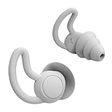 MOLUCKFU Schalldämmende Waschbare Silikon Ohrstöpsel zum Schlafen und Arbeiten Wiederverwendbar Geräuschreduzierend für Frauen und Männer Komfortabel Leicht