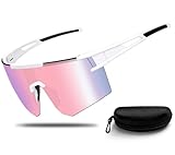 Schnelle Brille, Fahrradbrille Sonnenbrille Herren Damen, Sportbrille für Rennrad Radfahren, UV400 Schutz Laufbrille Radbrille MTB Rave Brille für Eine Vielzahl von Outdoor Aktivitäten