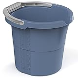 Rotho Daily Eimer, Kunststoff (PP recycelt), blau, 10l, (32 x 29 x 27,5 cm)
