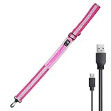 AIDIRui Laufgetriebe mit reflektierendem Gürtel, eine LED, Sicherheitslicht für Nachtwanderer, reflektierende Ausrüstung, wiederaufladbar, Rosa