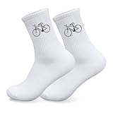 HUKUMA Rennrad Socken,35-46 Fahrradsocken Herren,Fahrrad Geschenk für Herren Damen,Rennrad Zubehör,Fahrradfahrer Tennissocken Accessoires,Lustiges Geschenk für Geburtstag Männer und Frauen