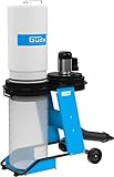 Güde 55442 Absauganlage GAA 65.1 (230 V, 550 W Motorleistung, für alle Holzbearbeitungsmaschinen mit 100 mm Ø Absauganschluss) Blau/Weiß
