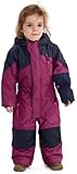 Killtec Schneeanzug Kinder Kesley Mini - Skioverall mit Kapuze - 10.000 mm Wassersäule - Skianzug für Jungen und Mädchen, pflaume, 110/116