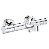 GROHE Grohtherm 800, Badewannenarmatur, wassersparend (Thermostat für stets konstante Temperatur, Duscharmatur mit Verbrühschutz bei 38°C, Mischbatterie für die Badewanne), chrom, 34766000