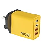 USB-Ladegerät, Schnellladeblock, 4 Anschlüsse, PD und USB, kompakter Adapter für Handys, Geräte, Tablets und Reisen