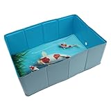 Hundeschwimmbecken, PVC Hundepool Klappbar Quadratisch, Leichtes Plantschbecken Für Hunde Katzen Und Kleintiere