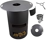 A. Weyck Tools Komplettset - Multifunktionstonne mit Feuerplatte 100cm 6mm #170