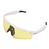 Garsent Sport-Smart-Brille, Bluetooth-Fahrradbrille, Eingebauter Mikrofonlautsprecher, Sprachassistent-Steuerung, Winddichte Musik-Sonnenbrille Zum Radfahren, Golfen, Laufen, Fahren (White)