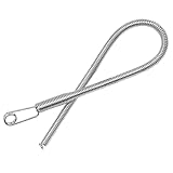 Biegbares Seil-Einfädelwerkzeug, haushaltsfunktionales Federaugen-Piercing für Kleidung, elastisch, elastisches Hilfsseil-Piercinggerät MlU346 (Silver, 22.8cm)
