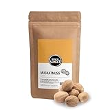 Spicy Welt Muskatnuss Ganz (250g)– Ganze Muskatnüsse in Premium-Qualität für Kochen, Backen, Suppen & Saucen | Aromatisch & Vielseitig | 100% Naturrein, Ohne Zusätze