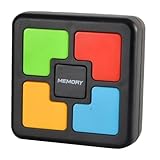 Harilla Tragbares elektronisches Memory-Spiel, Interaktionsspielzeug mit Lichtern und Geräuschen, Gehirn-Gedächtnis-Training, Motorik Spielzeug, Memory Lernspielzeug für Kleinkinder, 4 Sequenzen