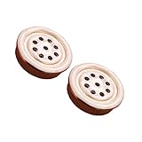 Generisch 2 Stück Möbellüftungsloch aus Legierung Rund mit Staubschutz für Schrank und Möbelbelüftung Geruchsfrei und Langlebig