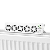 ecoCalm Heizkörper Ventilator Mono Set mit 5 Lüfter, Intelligenter Heizkörperverstärker Erhöhen die Effizienz der Heizung und Sparen Energie, Geeignet für Heizkörper wie TYP21, TYP22, TYP32