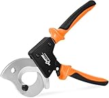 KF CPTEC Ratschen-Kabelschneider für Aluminium- und Kupferkabel - Draht Kabelschere für mehradrige Kabel - Schneidet bis zu 300 mm²