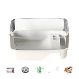 Schildkröten-Aquarium, kleines Schildkröten-Aquarium-Set, Outdoor-Setup mit flachem Wasser und Land, dekoratives Design für Kletterbadzucht